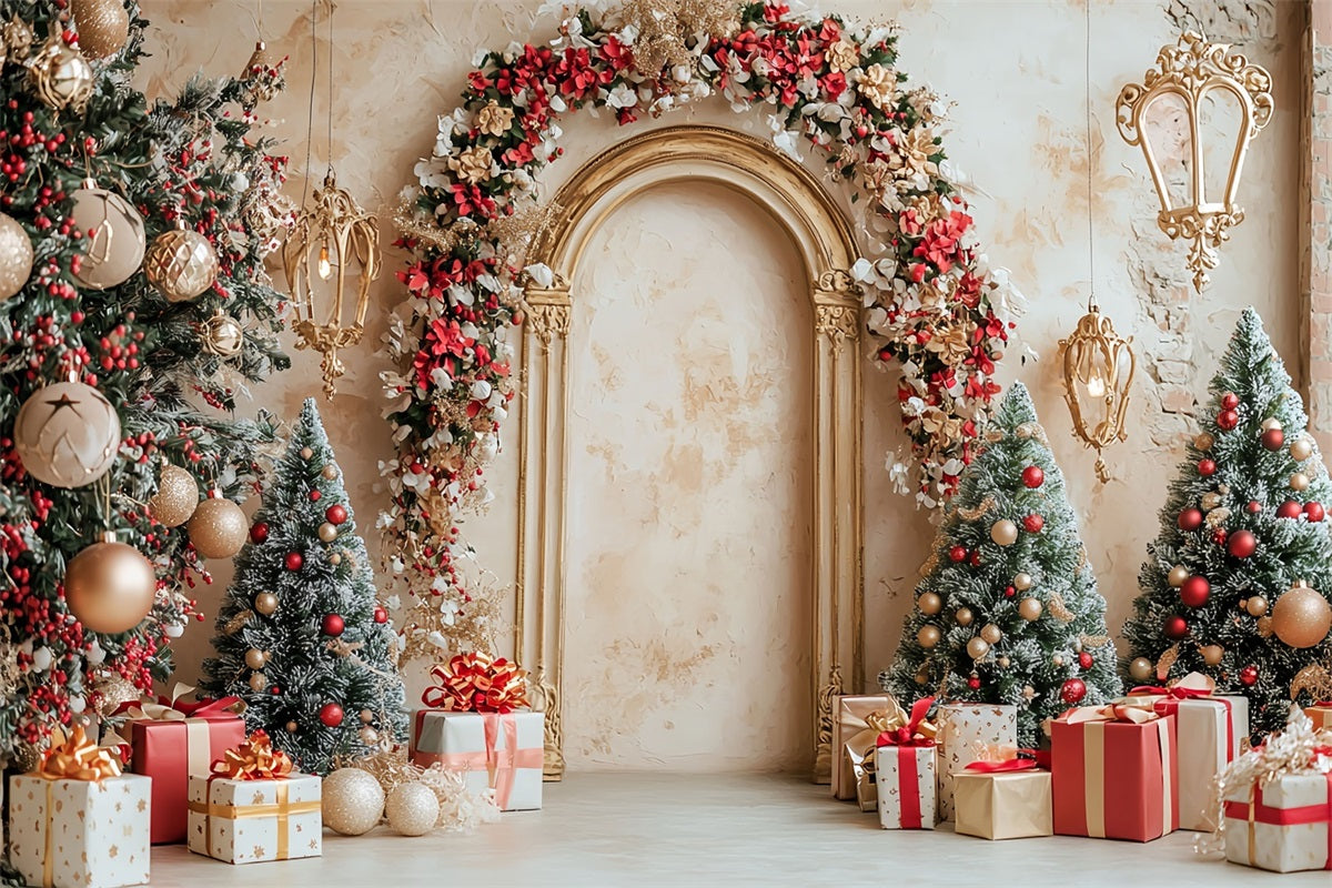 Christmas Backdrop Decoration Ideas Gifts Backdrop UK BRP10-141