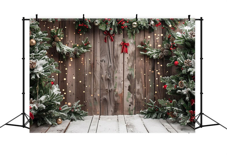 Christmas Backdrops Snowy Accents Backdrop UK BRP10-147