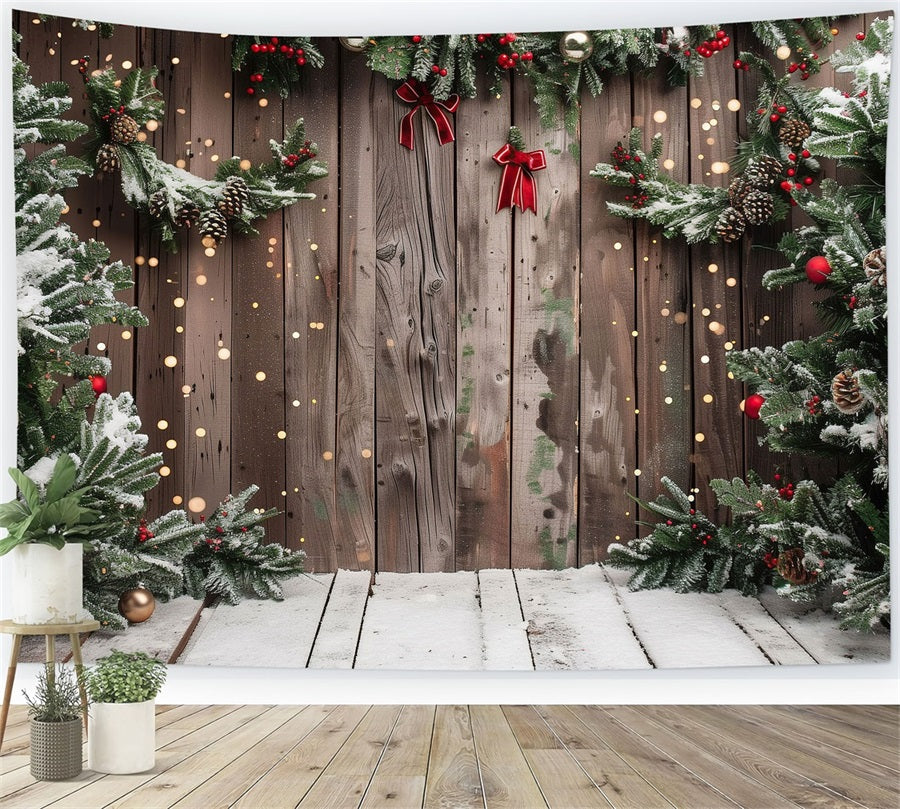 Christmas Backdrops Snowy Accents Backdrop UK BRP10-147