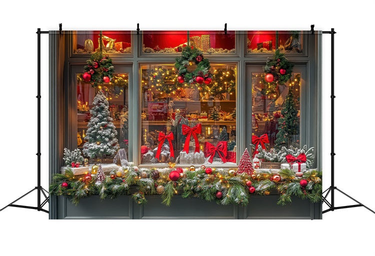 Photo Backdrops Christmas Window Display Backdrop UK BRP10-149