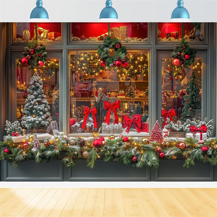 Photo Backdrops Christmas Window Display Backdrop UK BRP10-149