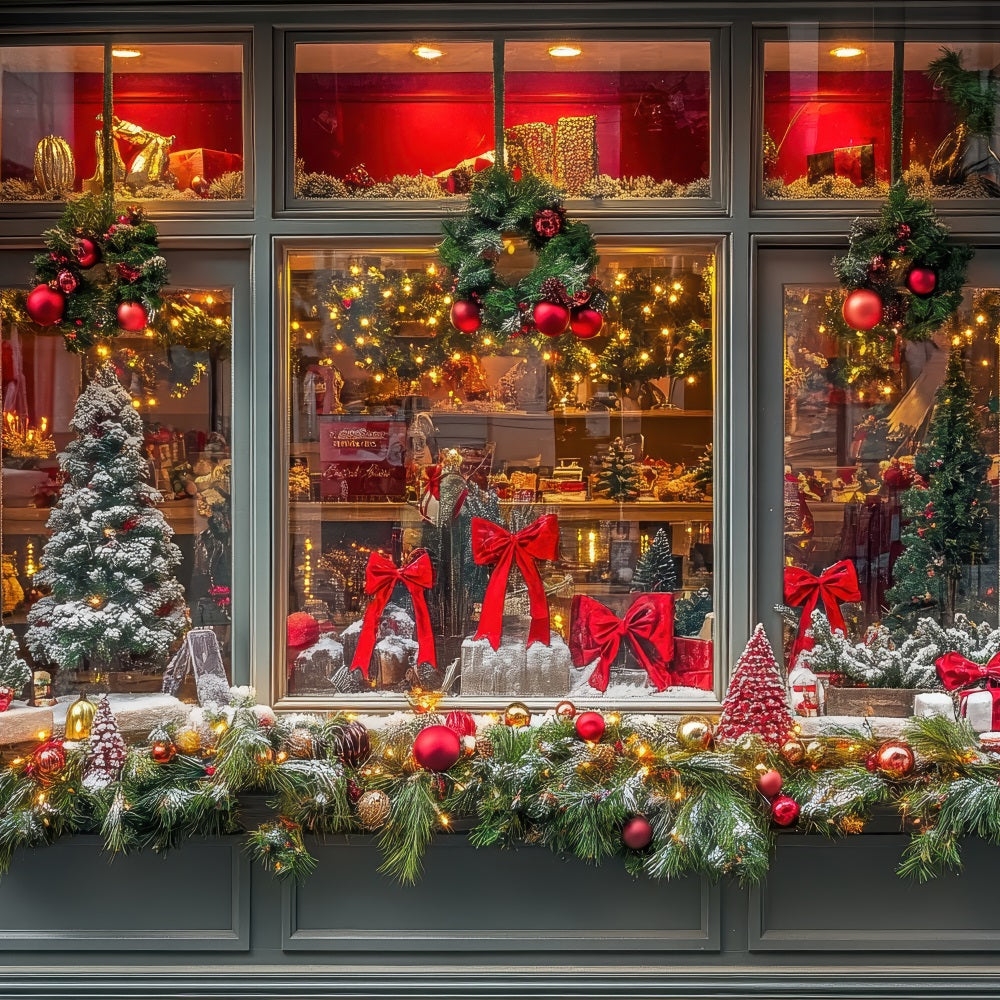 Photo Backdrops Christmas Window Display Backdrop UK BRP10-149