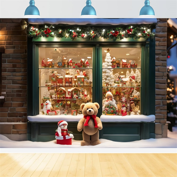 Photo Backdrop For Christmas Window Display Celebrations Backdrop UK BRP10-159