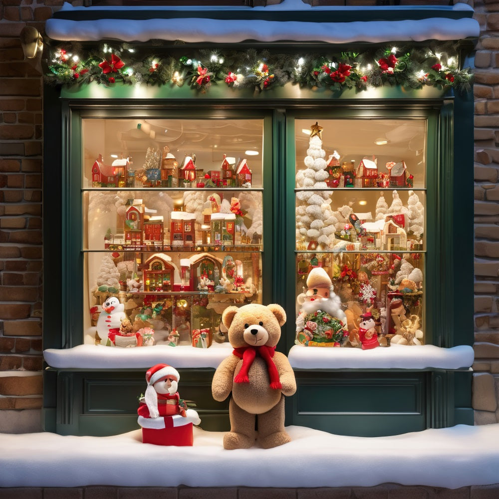 Photo Backdrop For Christmas Window Display Celebrations Backdrop UK BRP10-159