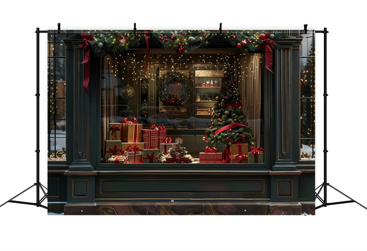 Christmas Backdrop Window Display Decorations Backdrop UK BRP10-161