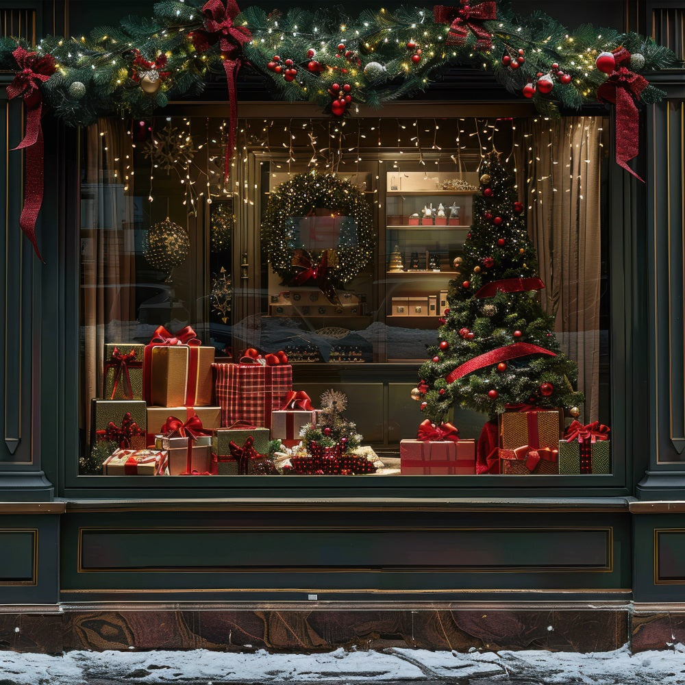 Christmas Backdrop Window Display Decorations Backdrop UK BRP10-161