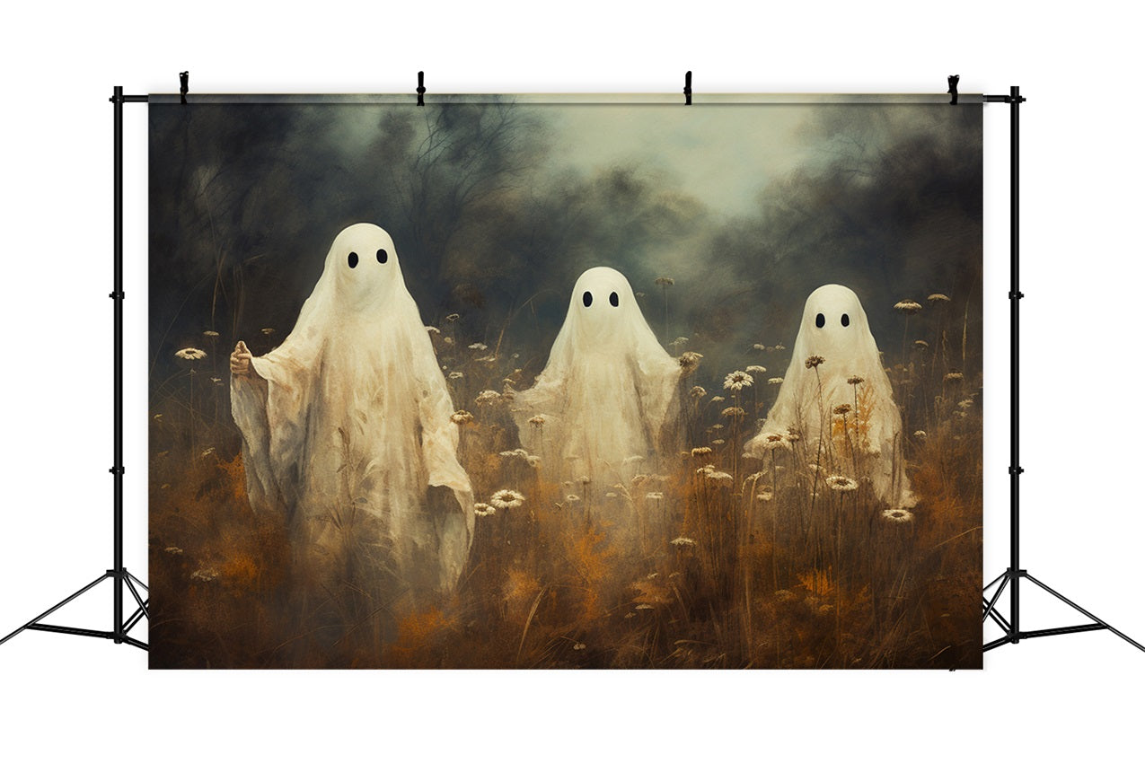 Backdrops For Halloween Ghosts Haunted Wildflowers Backdrop UK BRP10-199