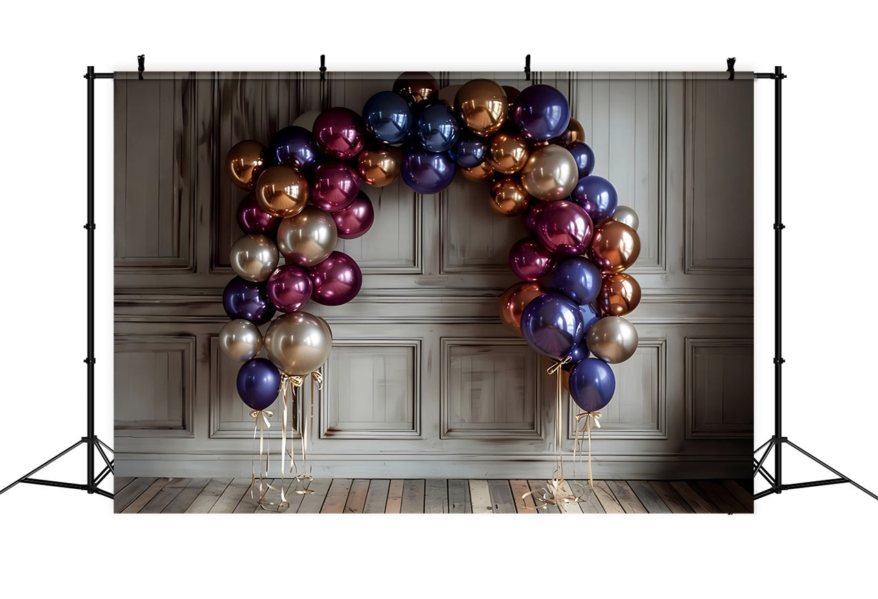 Retro Wall Photo Backdrops Mixed Balloon Display Backdrop UK BRP10-288