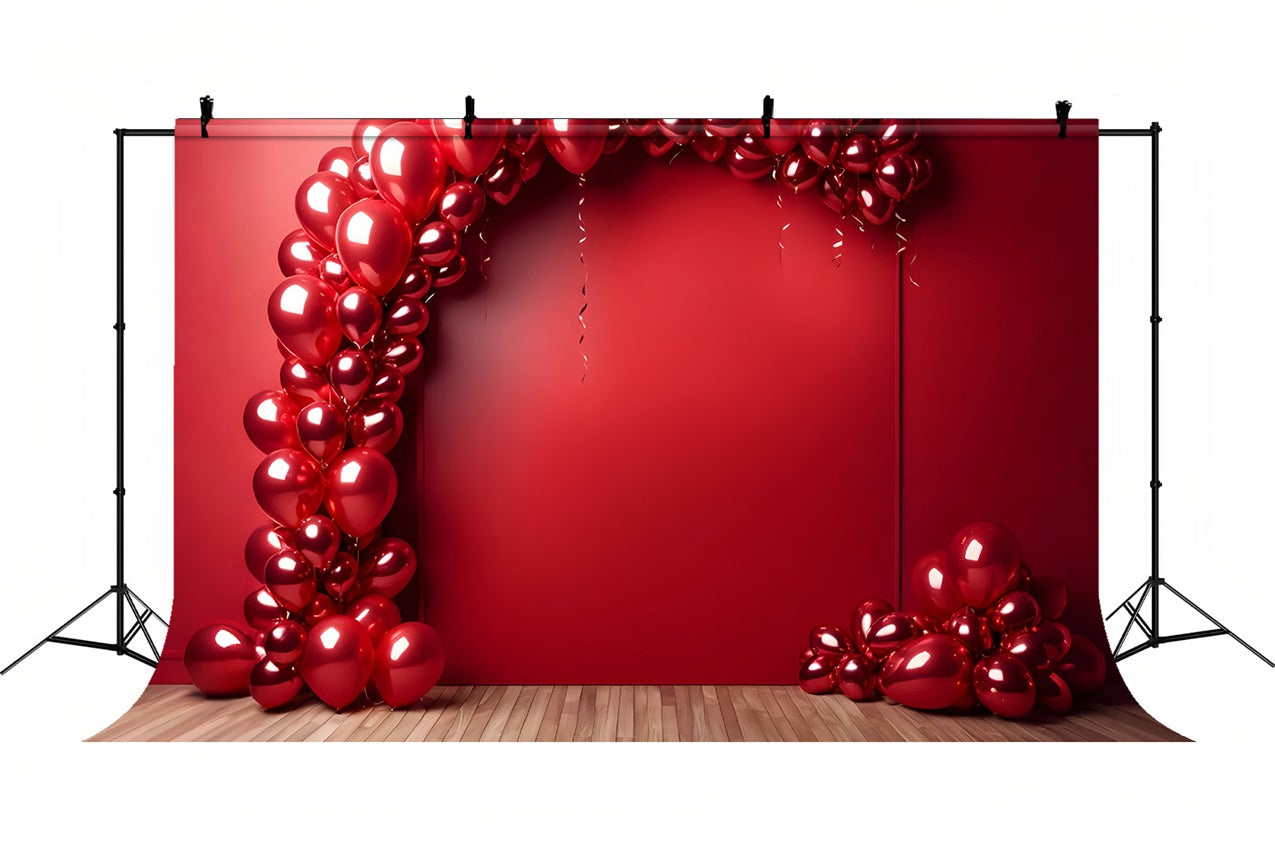 Retro Wall Photography Backdrop Red Balloon Arch Backdrop UK BRP10-289