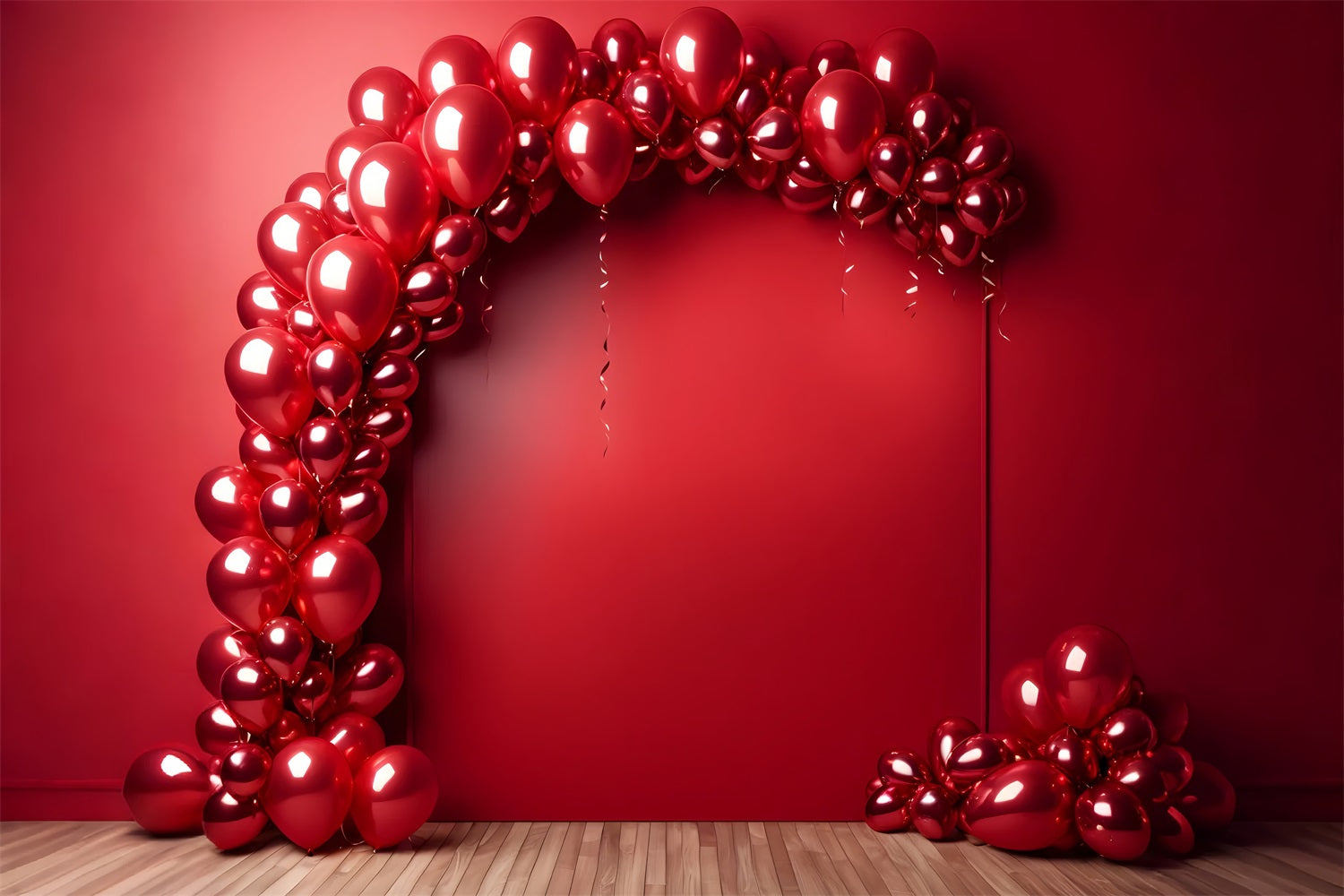 Retro Wall Photography Backdrop Red Balloon Arch Backdrop UK BRP10-289