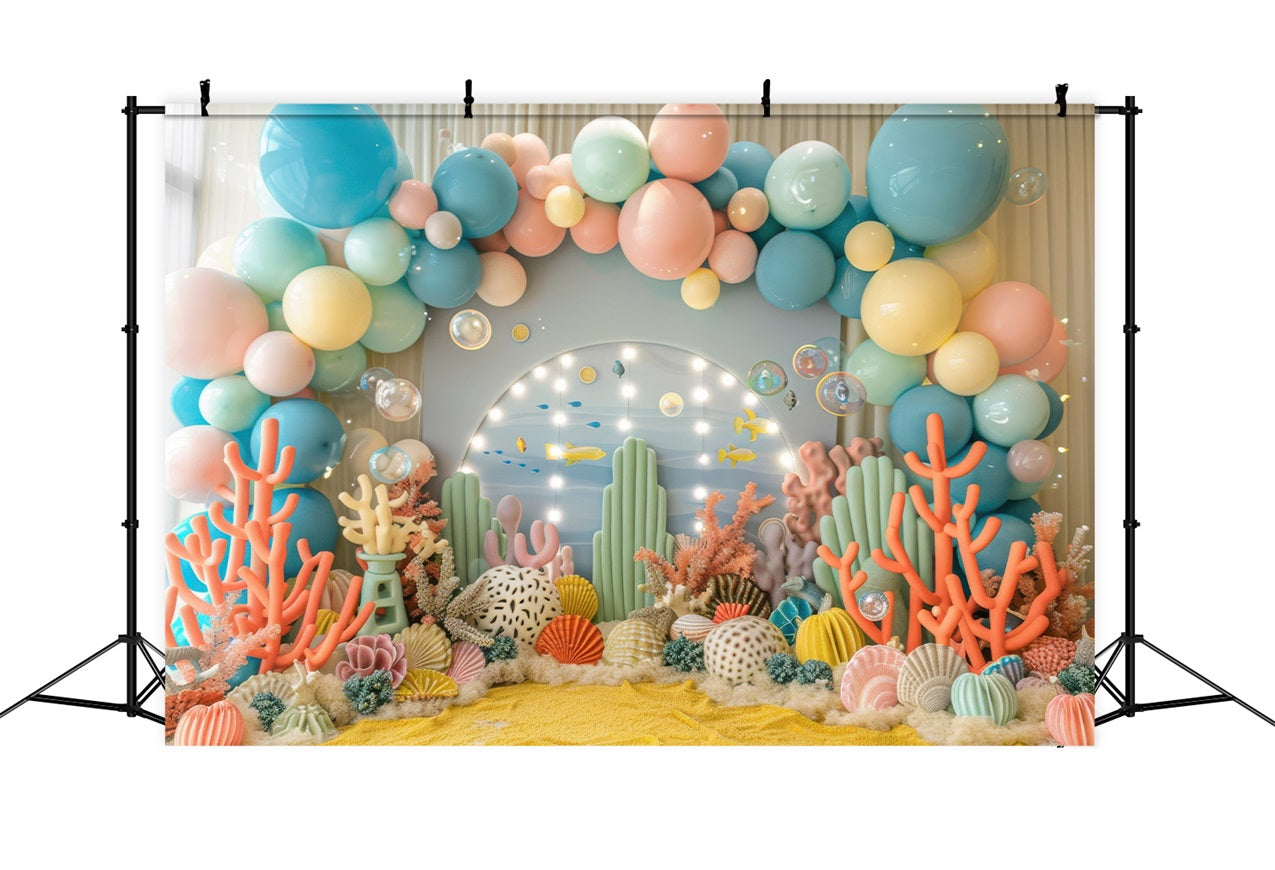 Backdrops For Birthdays Coral Reef Underwater Party Backdrop UK BRP10-308