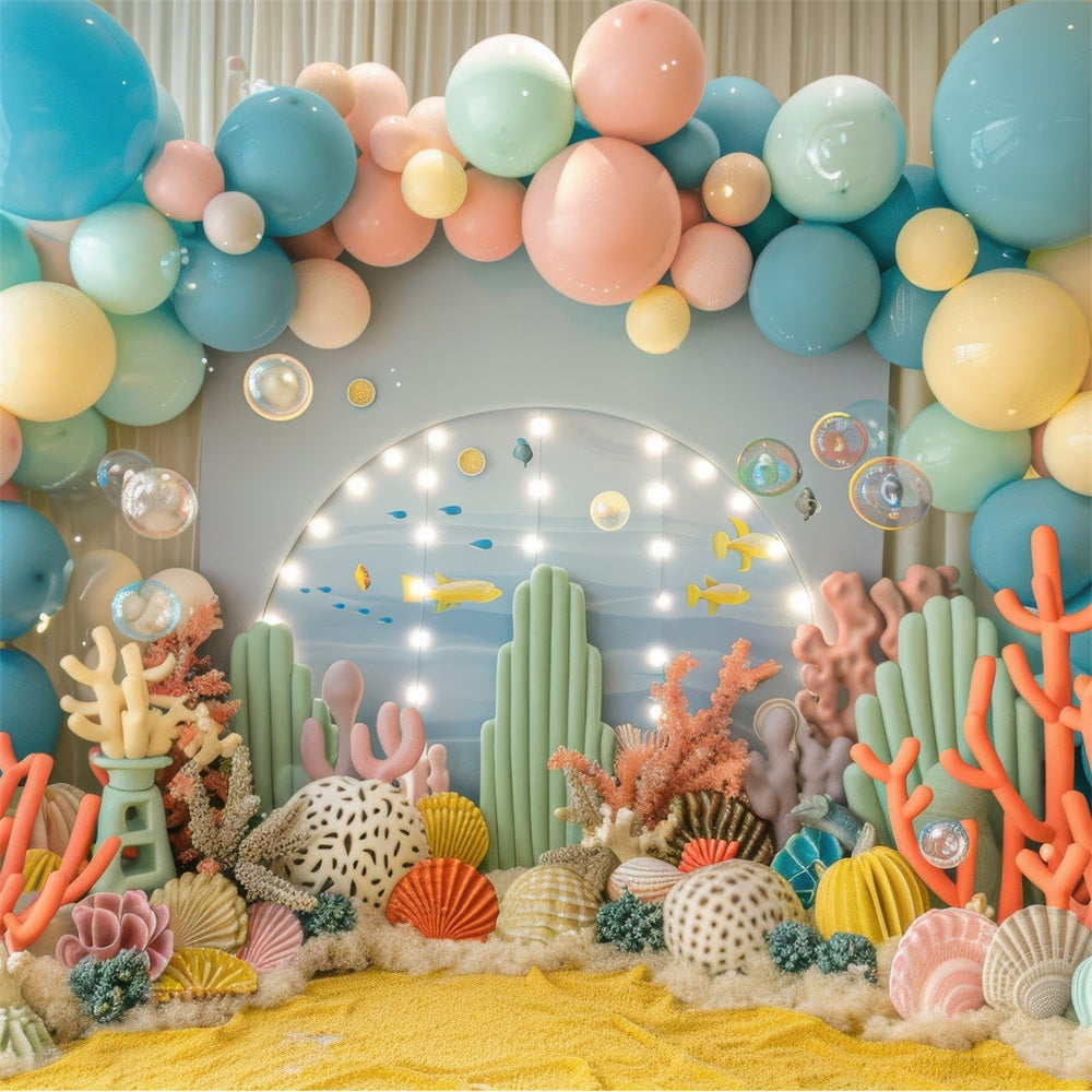 Backdrops For Birthdays Coral Reef Underwater Party Backdrop UK BRP10-308