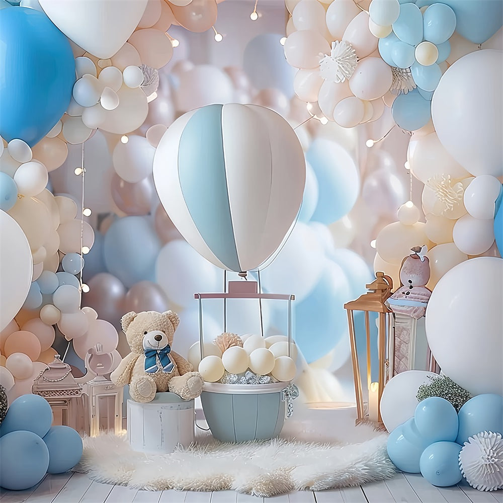 Backdrop For Birthday Balloons Teddy Bear Backdrop UK BRP10-312