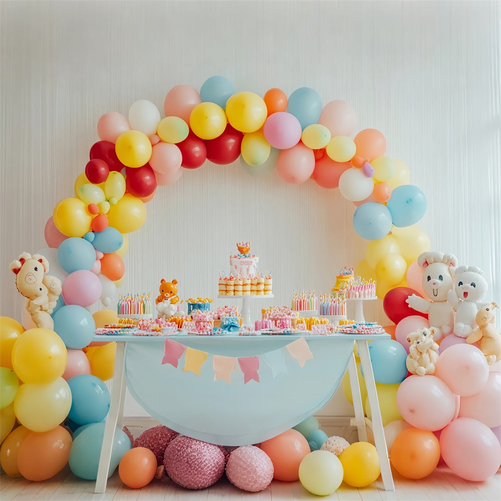 Backdrops For Birthday Kids Balloon Arch Backdrop UK BRP10-348