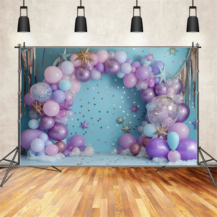 Backdrops For Birthday Party Starry Night Balloon Backdrop UK BRP10-360