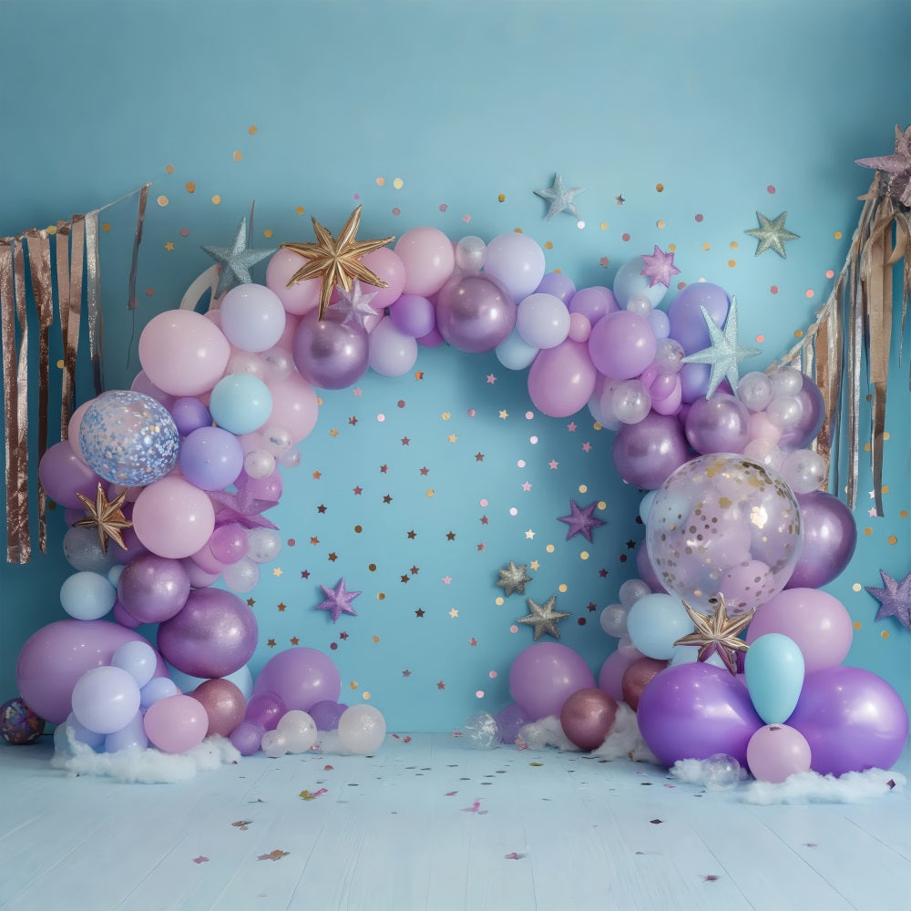 Backdrops For Birthday Party Starry Night Balloon Backdrop UK BRP10-360