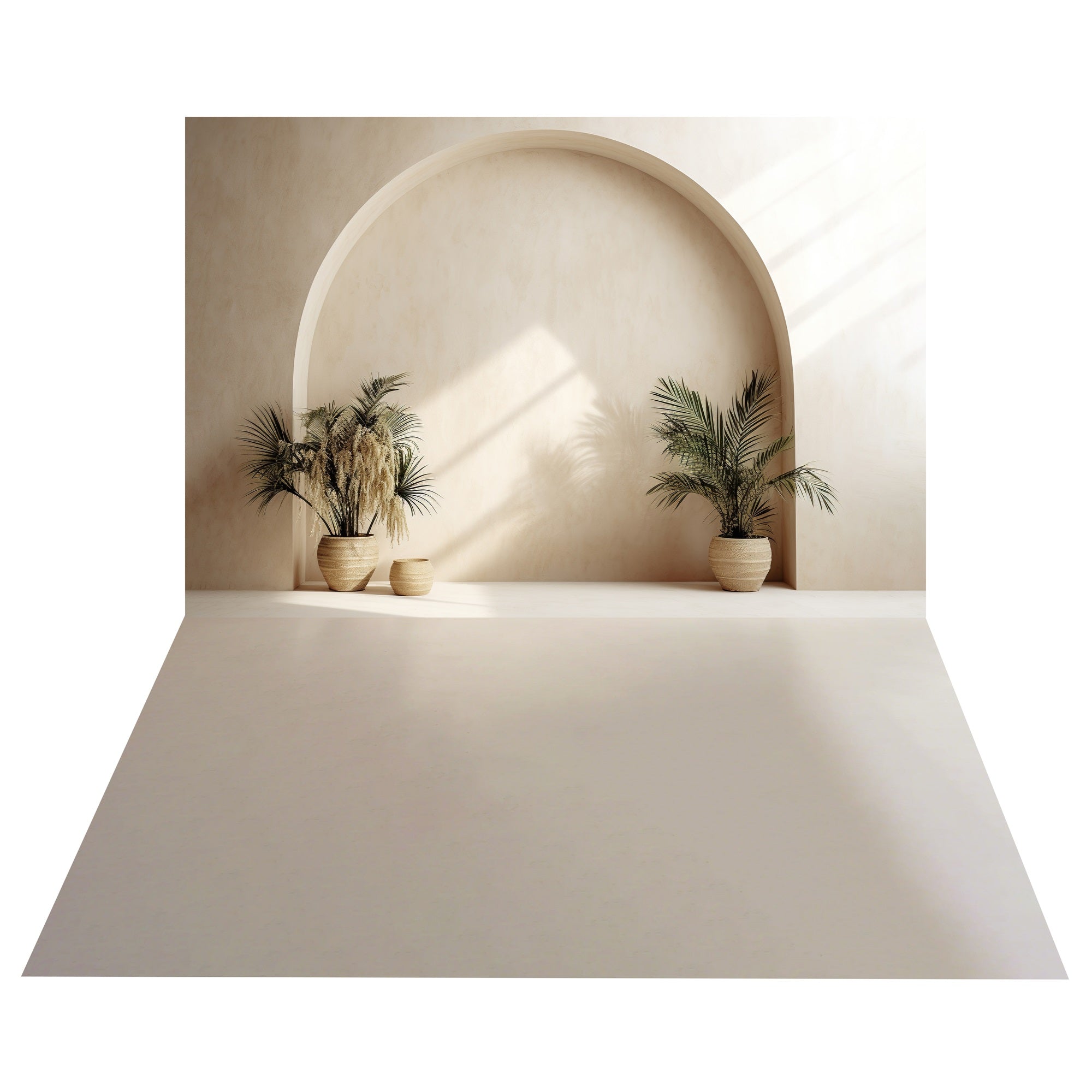 Boho Archway Elegant Decor Backdrop+Light Sand Floor Backdrop UK BRP10-490