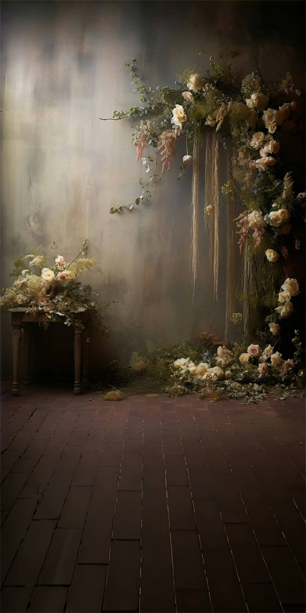 Floral Wall Sweep Vintage Fine Art Backdrop UK BRP10-549