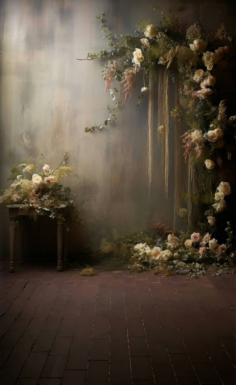 Floral Wall Sweep Vintage Fine Art Backdrop UK BRP10-549