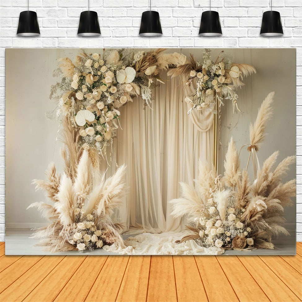 Boho Backdrop Diy Draped Floral Arch Backdrop UK BRP10-580