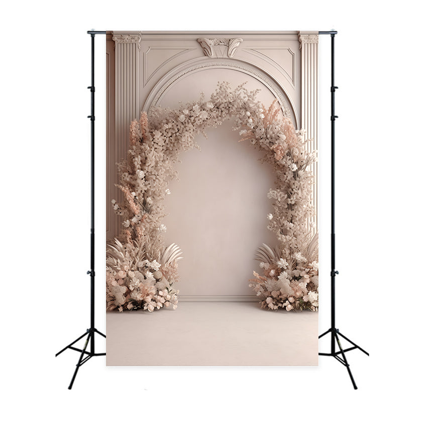 Boho Arch Backdrop Floral Display Backdrop UK BRP10-583