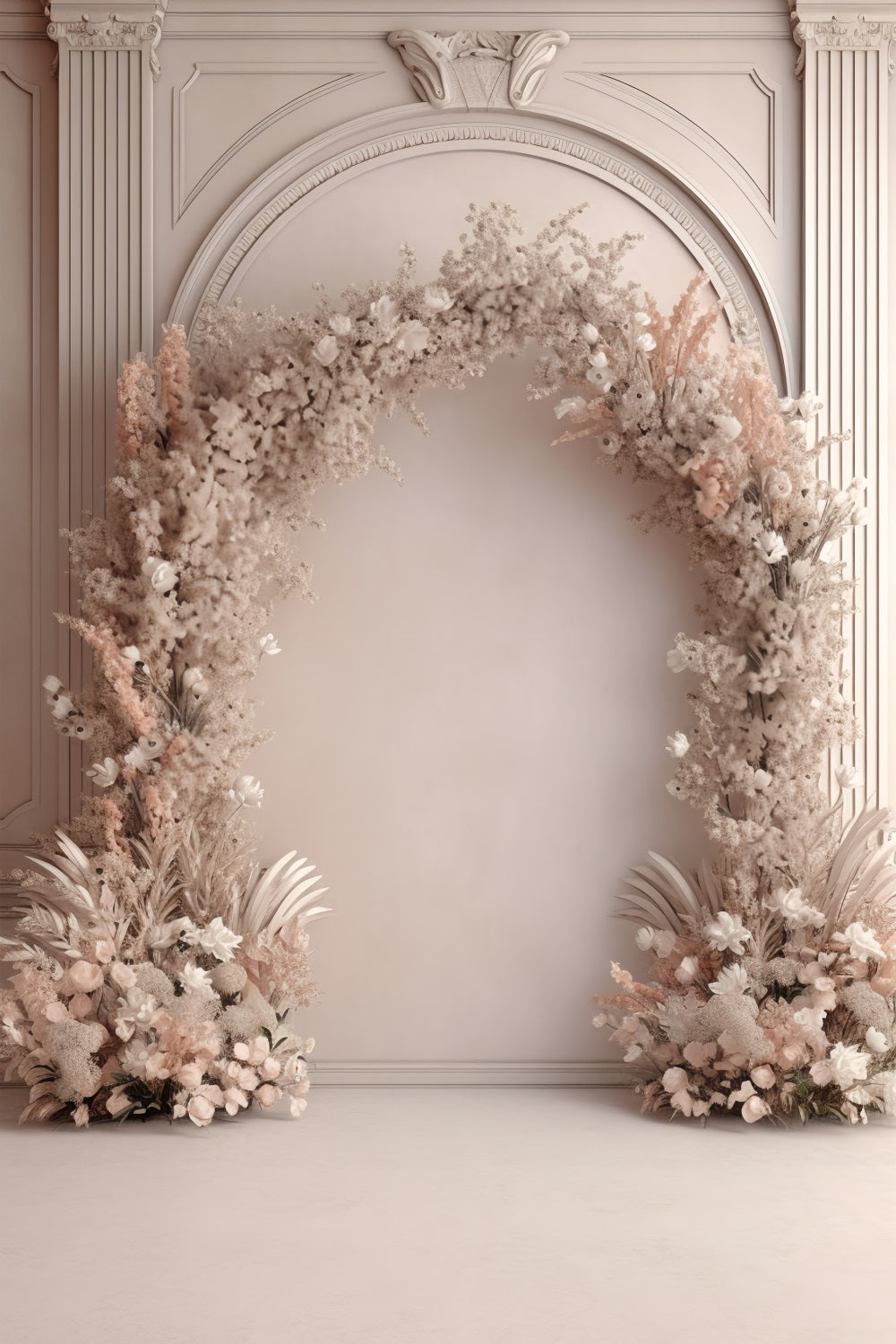 Boho Arch Backdrop Floral Display Backdrop UK BRP10-583