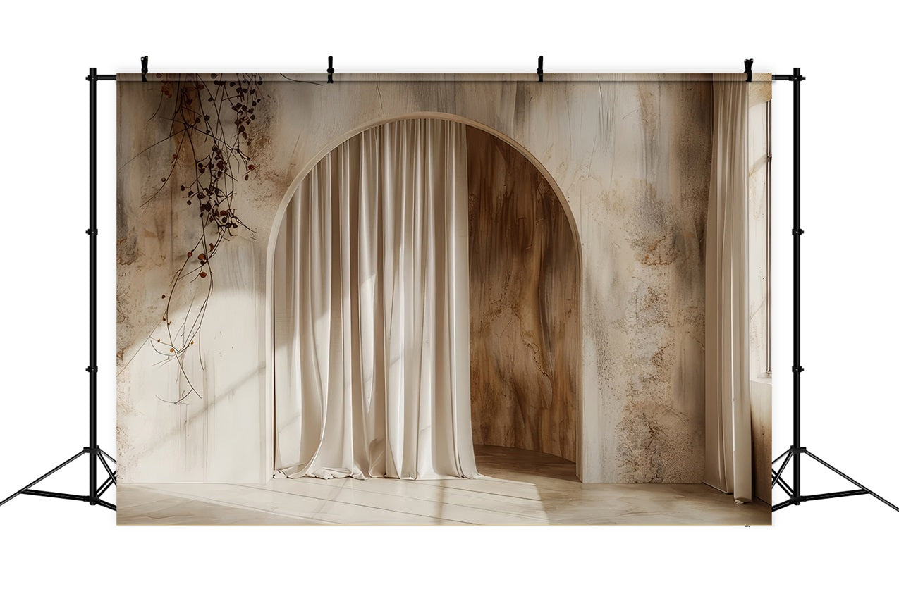 Boho Backdrops Ideas Arch Draped Curtain Backdrop UK BRP10-604