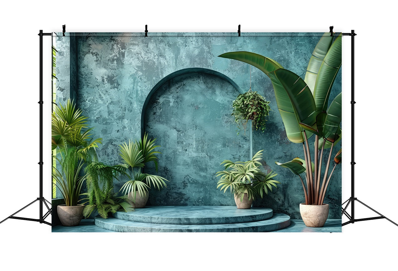 Bohemian Wall Decor Backdrop Archway Tropical Plants Backdrop UK BRP10-611