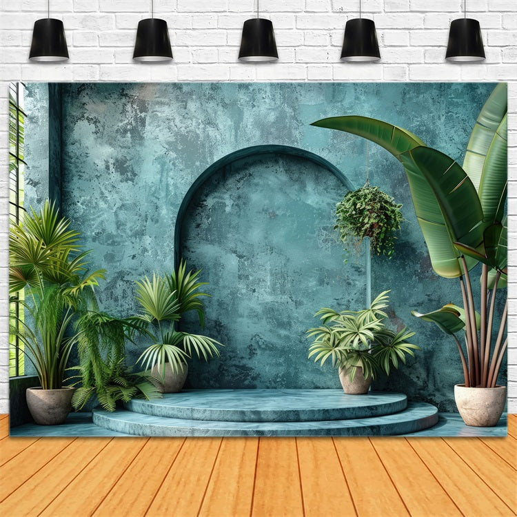 Bohemian Wall Decor Backdrop Archway Tropical Plants Backdrop UK BRP10-611