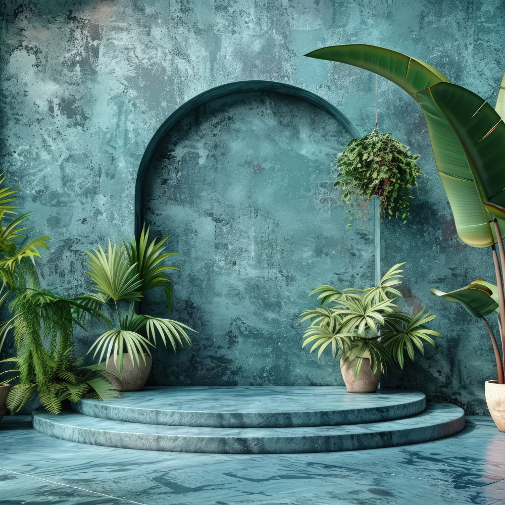 Bohemian Wall Decor Backdrop Archway Tropical Plants Backdrop UK BRP10-611