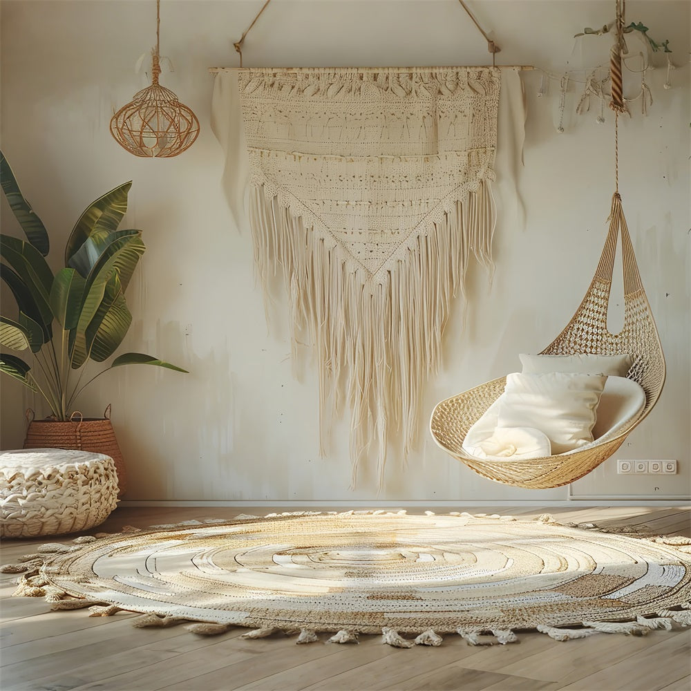 Natural Light Boho Hanging Chair Backdrop UK BRP10-87