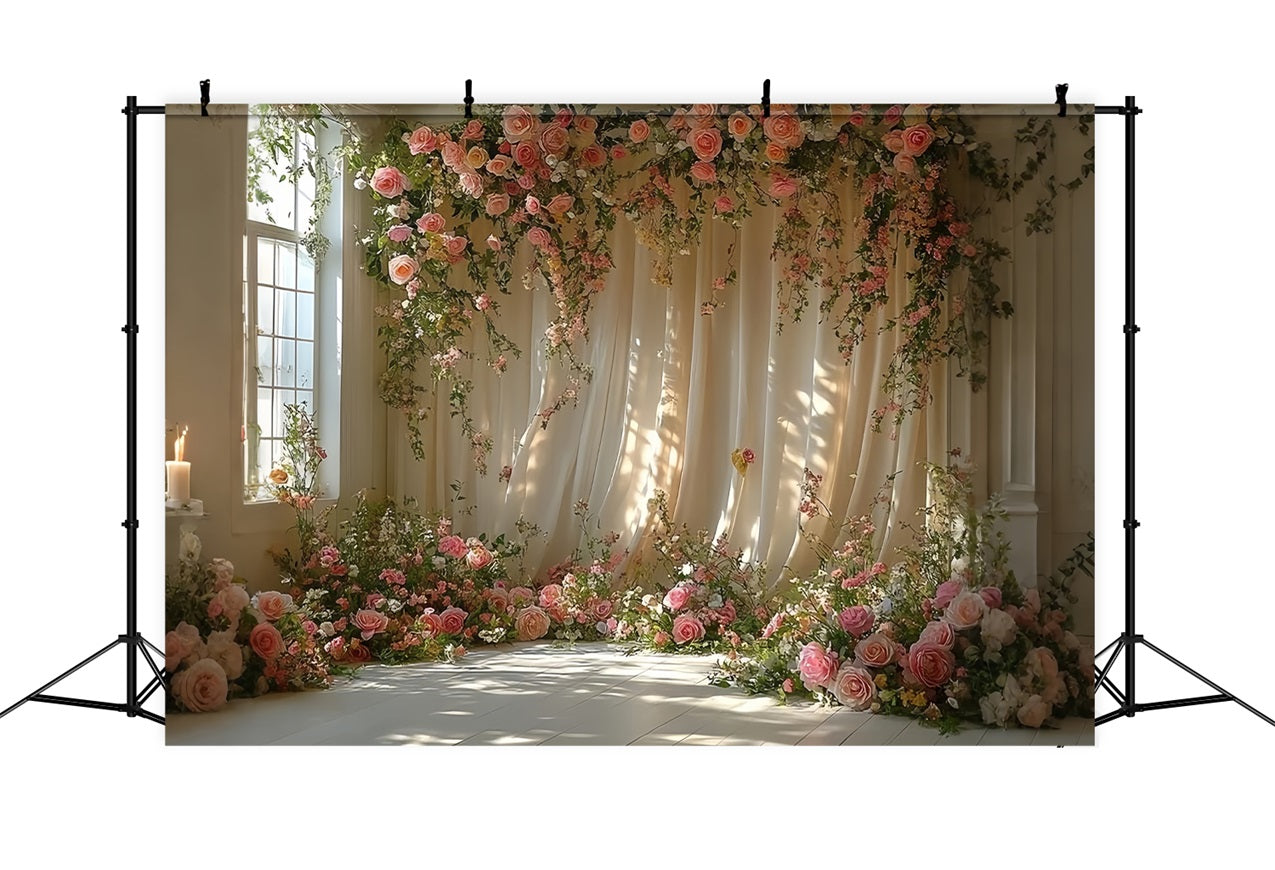 Dreamy Bohemian Flower Arch Decor Backdrop UK BRP10-92