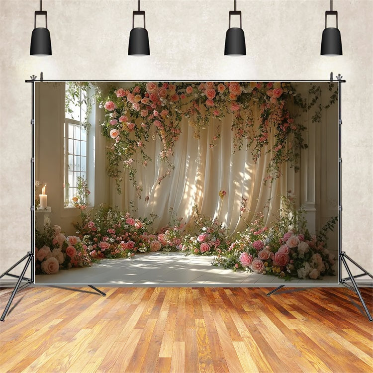 Dreamy Bohemian Flower Arch Decor Backdrop UK BRP10-92