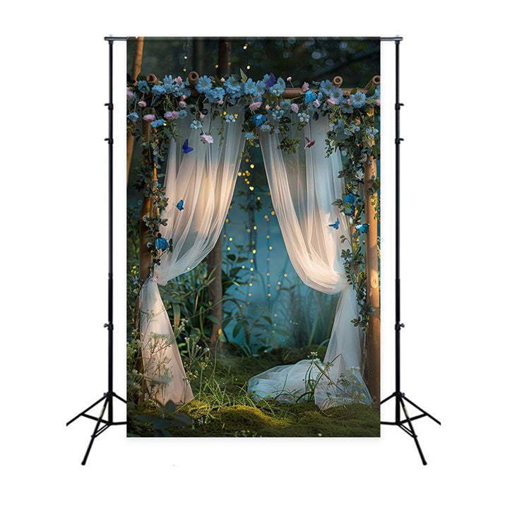 Airy Tale Bohemian Floral Curtain Arch Backdrop UK BRP10-94