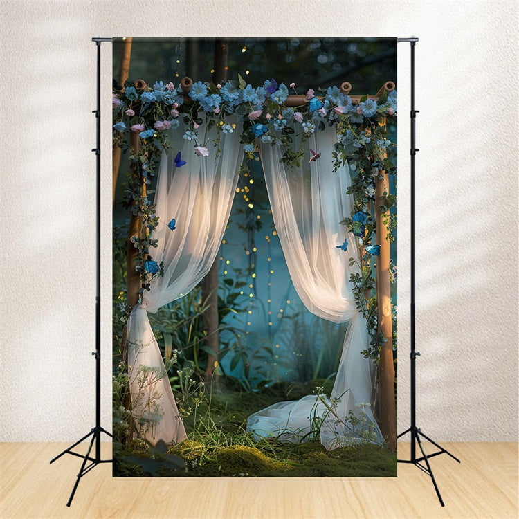 Airy Tale Bohemian Floral Curtain Arch Backdrop UK BRP10-94