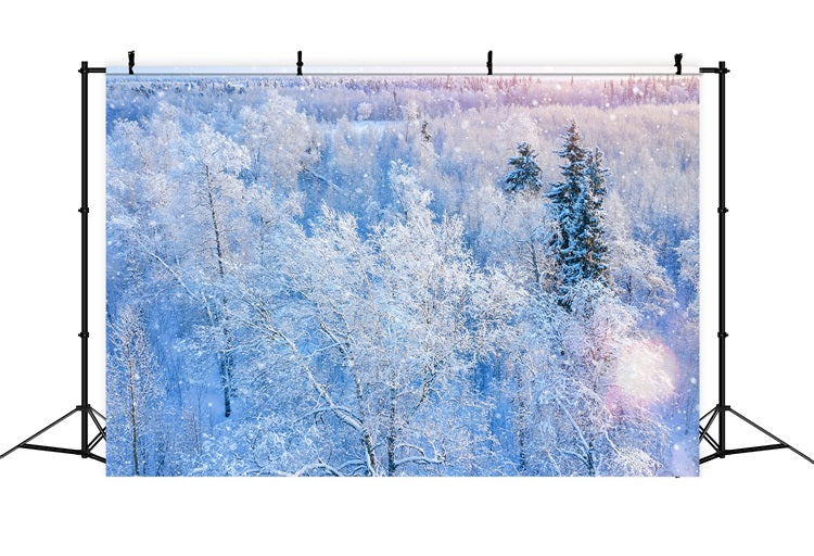 Winter Backdrop Photography Glittering Snowfall Backdrop UK BRP11-12