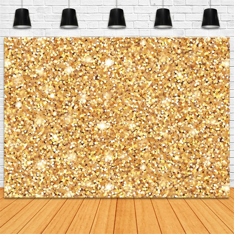 Christmas Backdrop Glittering Golden Bokeh Backdrop UK BRP11-136