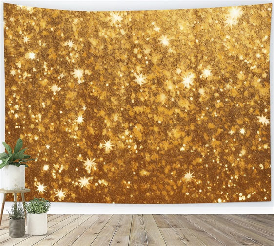 Christmas Photo Backdrop Gold Glitter Glow Bokeh Backdrop UK BRP11-137