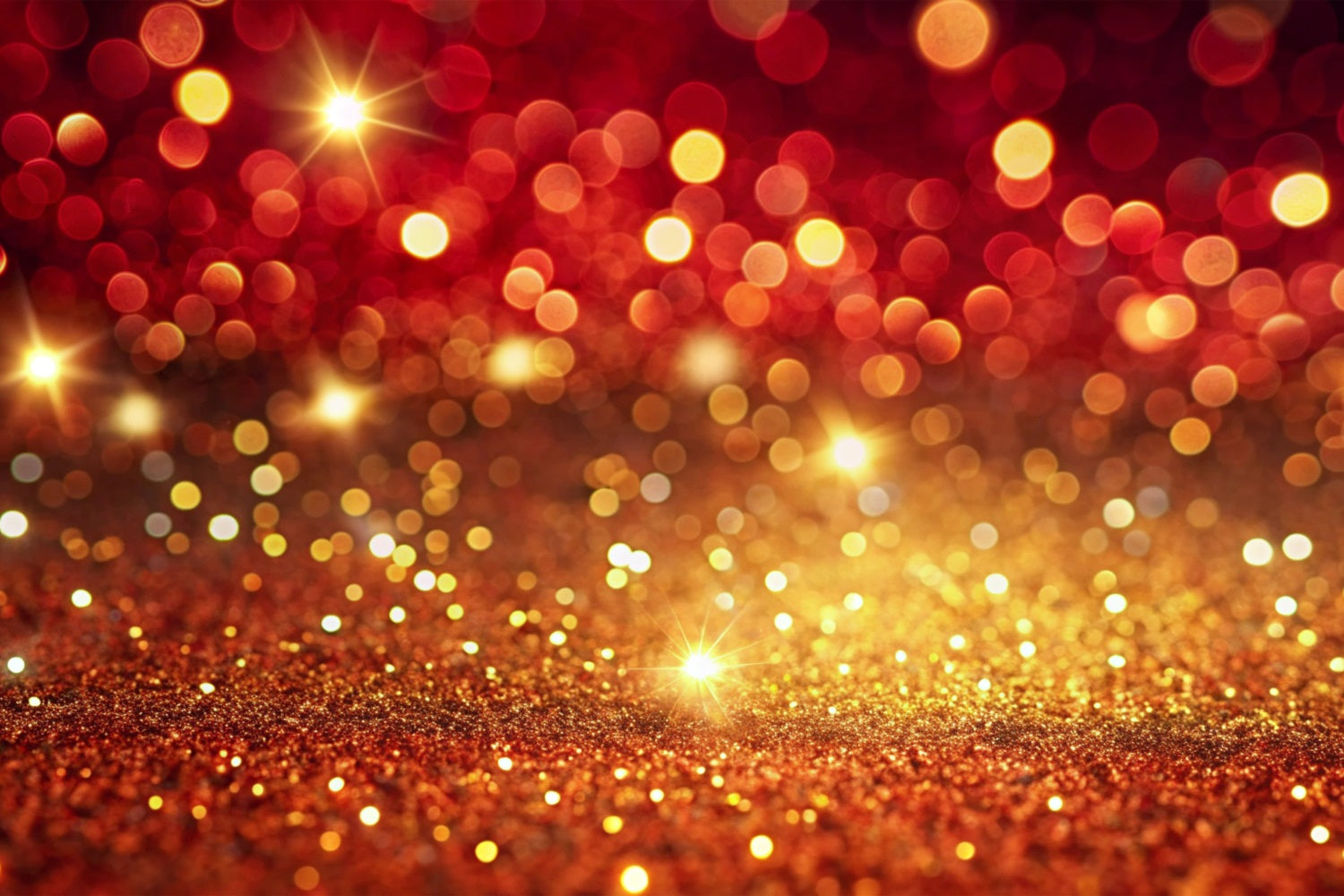 Christmas Photoshoot Backdrop Red Gold Bokeh Sparkling Backdrop UK BRP11-146