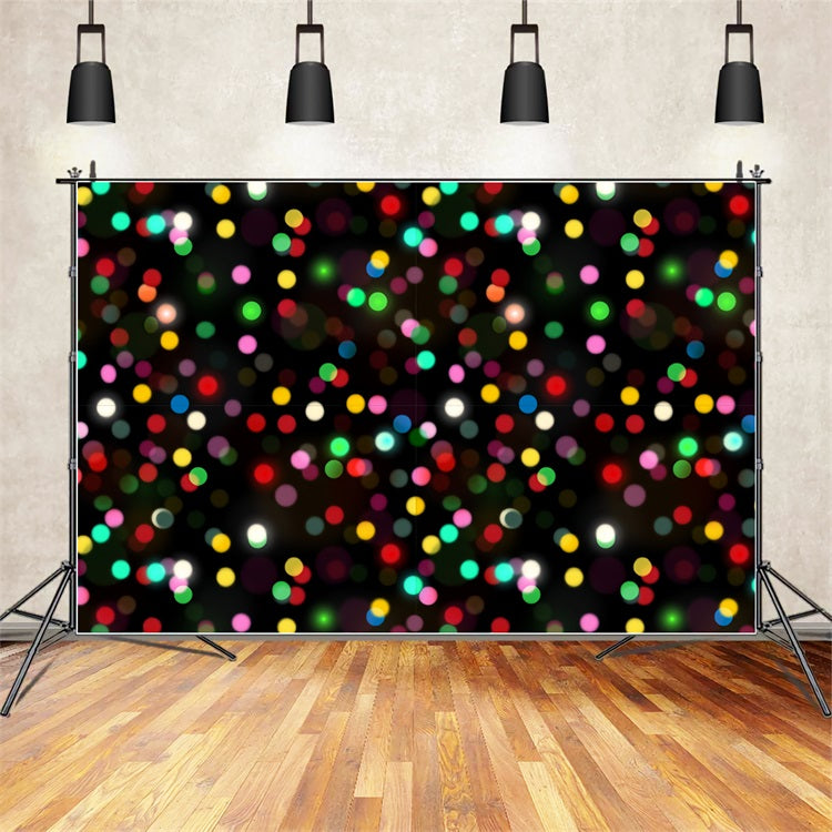 Christmas Scene Backdrop Colorful Bokeh Photography Backdrop UK BRP11-150