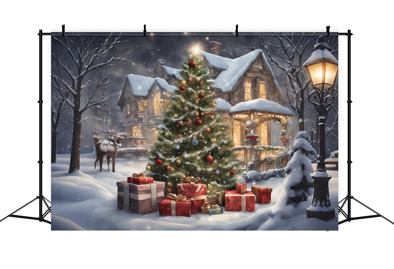 Backdrops Christmas Cozy Cabin Celebration Backdrop UK BRP11-171