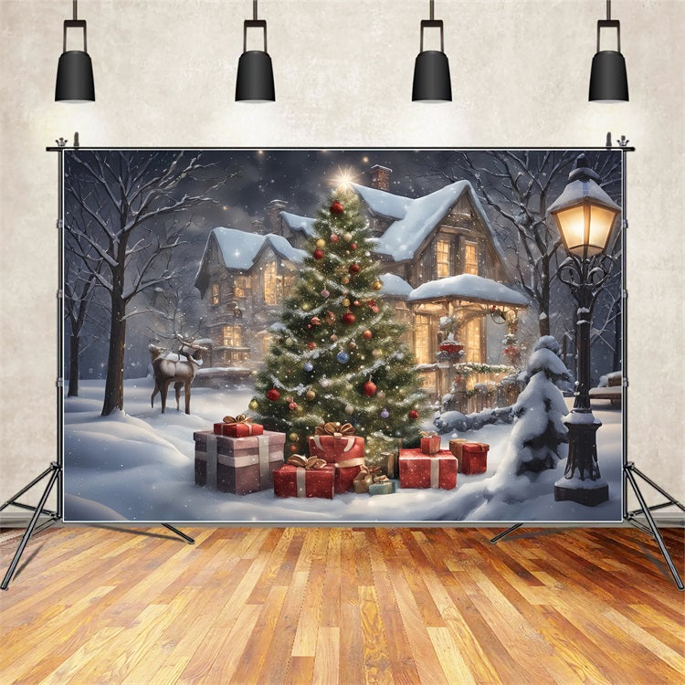 Backdrops Christmas Cozy Cabin Celebration Backdrop UK BRP11-171