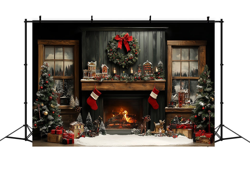 Christmas Fairy Decorations Window Fireplace Backdrop UK BRP11-183