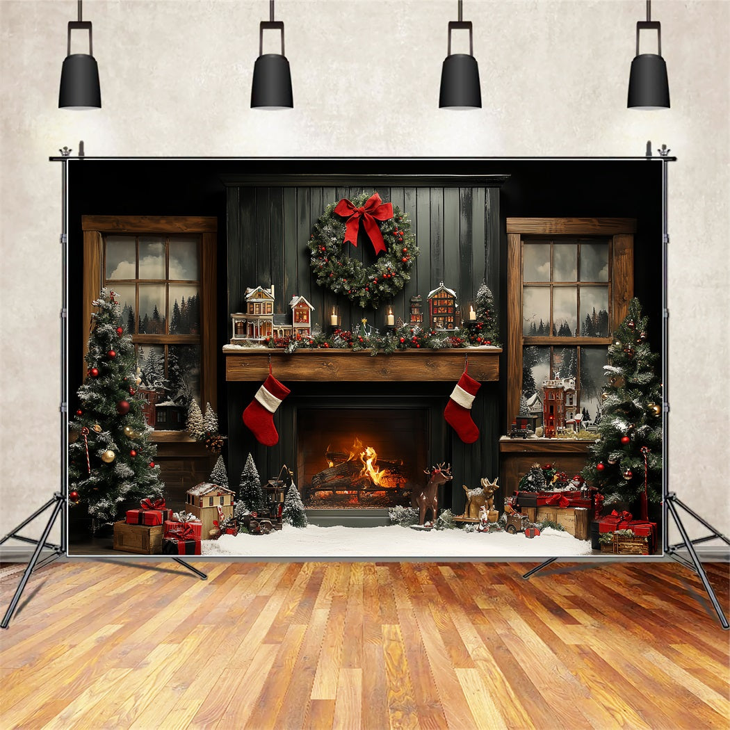 Christmas Fairy Decorations Window Fireplace Backdrop UK BRP11-183