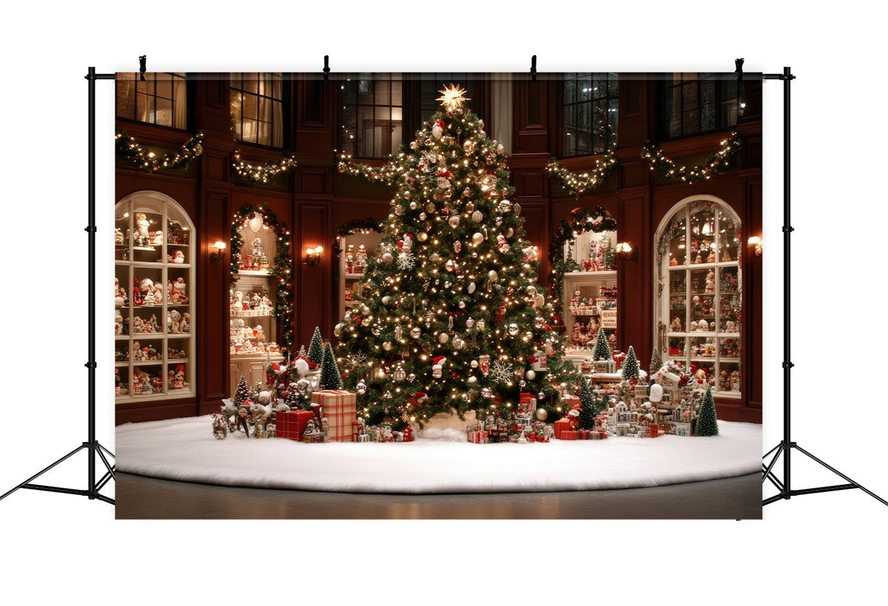 Christmas Tree Photo Backdrop Lavish Celebration Backdrop UK BRP11-204