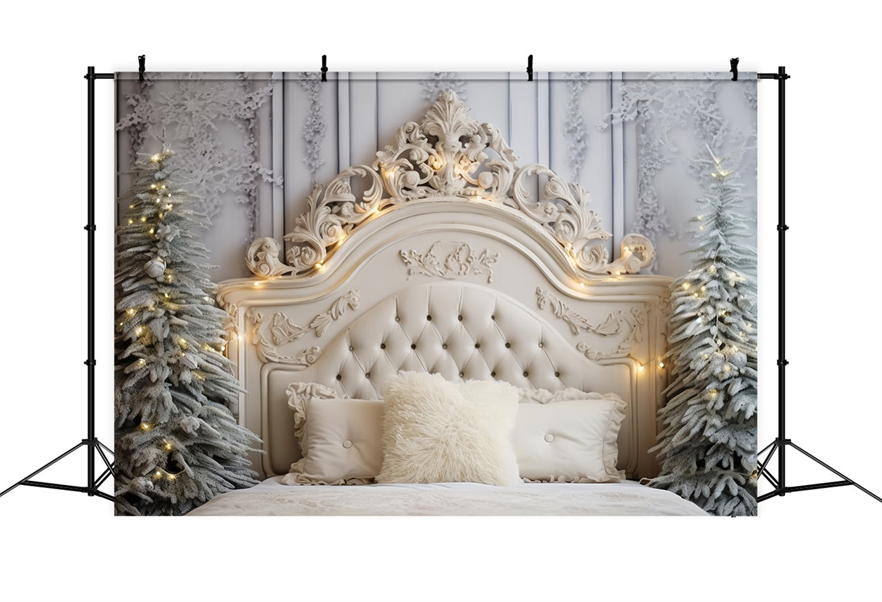 White Christmas Backdrops Bedroom Winter Touch Backdrop UK BRP11-253