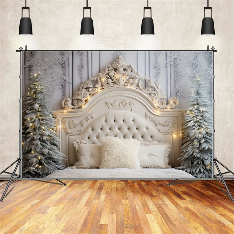 White Christmas Backdrops Bedroom Winter Touch Backdrop UK BRP11-253