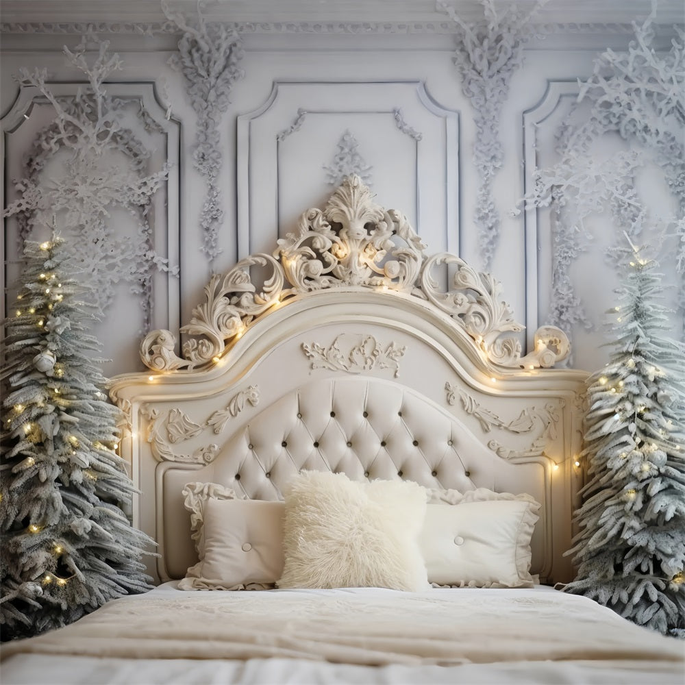 White Christmas Backdrops Bedroom Winter Touch Backdrop UK BRP11-253