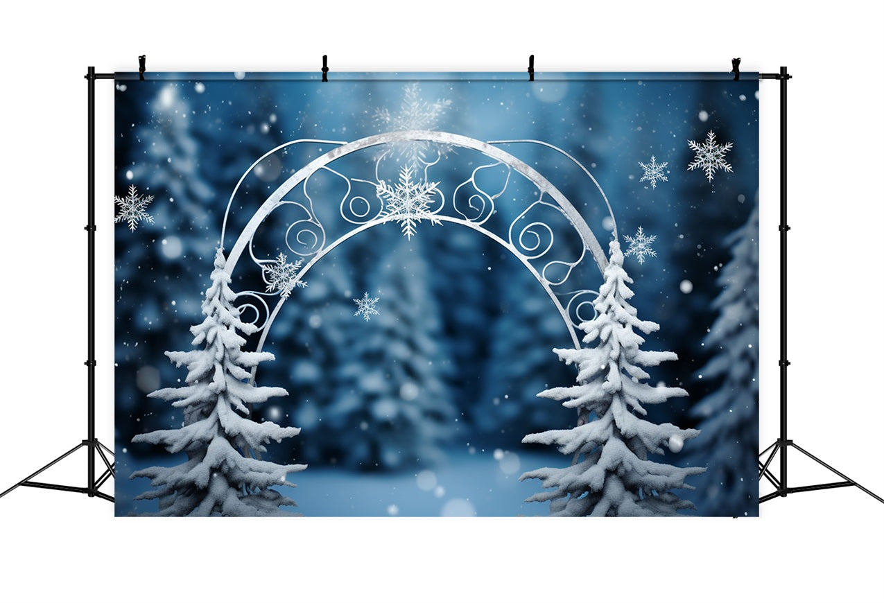 Winter Wonderland Backdrop Enchanted Forest Arch Backdrop UK BRP11-262