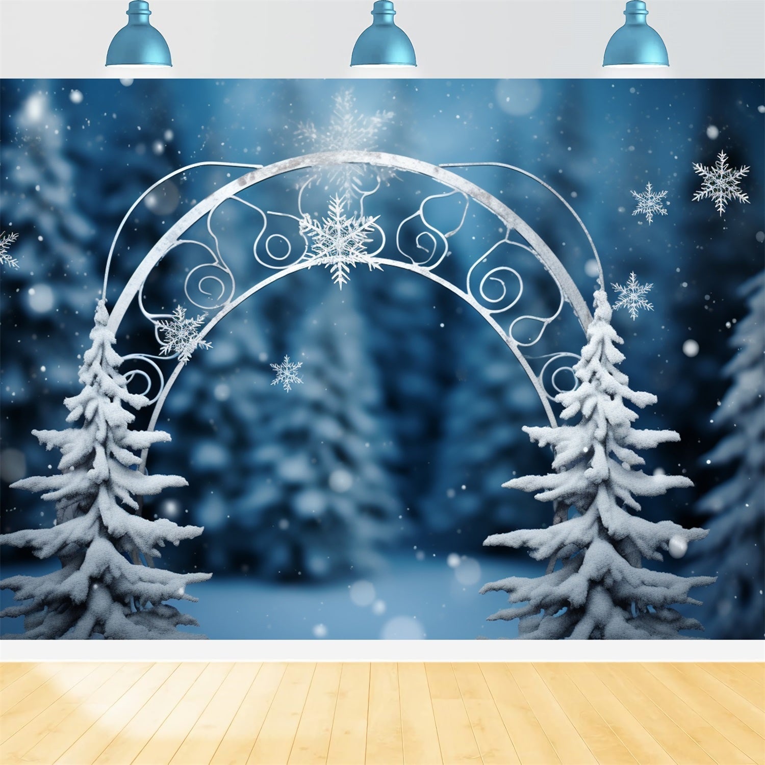 Winter Wonderland Backdrop Enchanted Forest Arch Backdrop UK BRP11-262